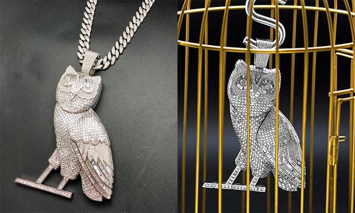The experts say Drake's new diamond jacket will complement perfectly with his 100-carat diamond owl necklace.