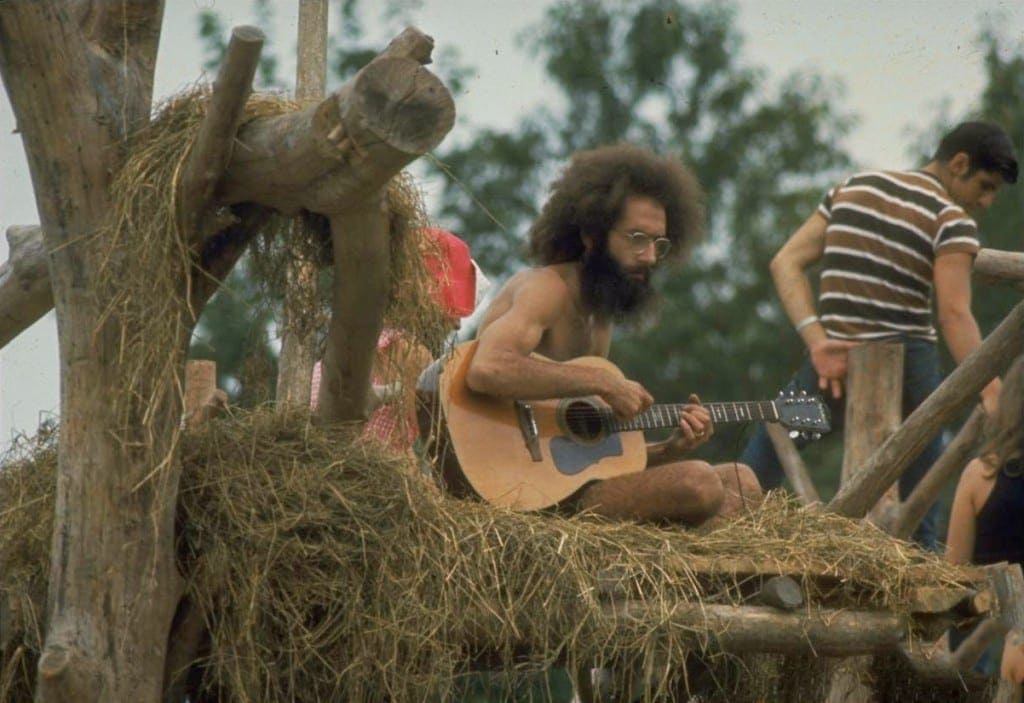 Loved By An Interesting Crowd In this Woodstock photograph