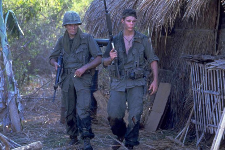 How old was Johnny Depp in "Platoon"